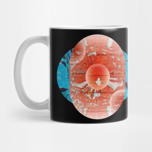 Psychedelic Abstract Bird and Water Art Mug